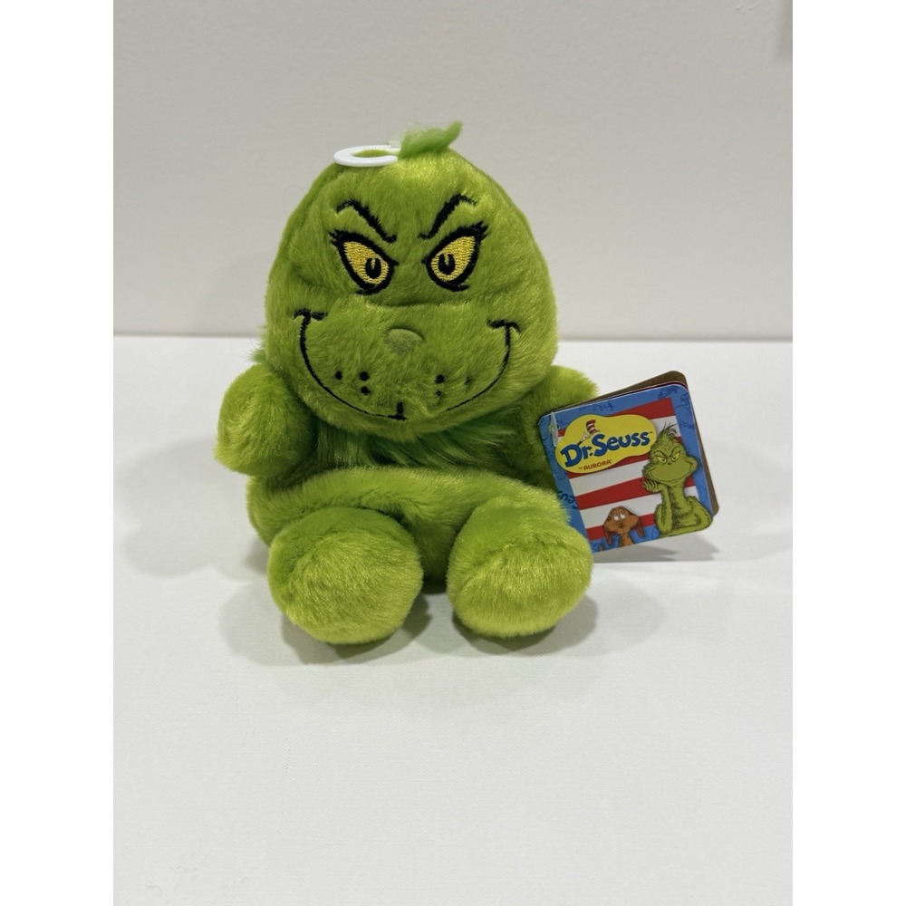 Aurora Dr. Seuss The Green Grinch Palm Pals Plush Toy NWT